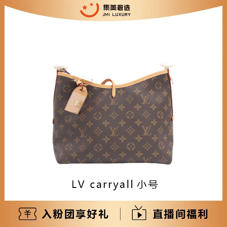 99新 LouisVuitton/路易威登 carryall小号老花包 /闲置/JM5537