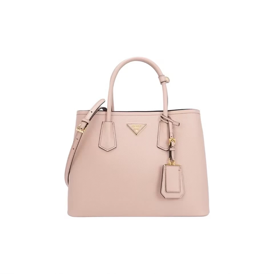 99新 Prada/普拉达 Prada杀手包中号粉色时尚包/安琪精选11