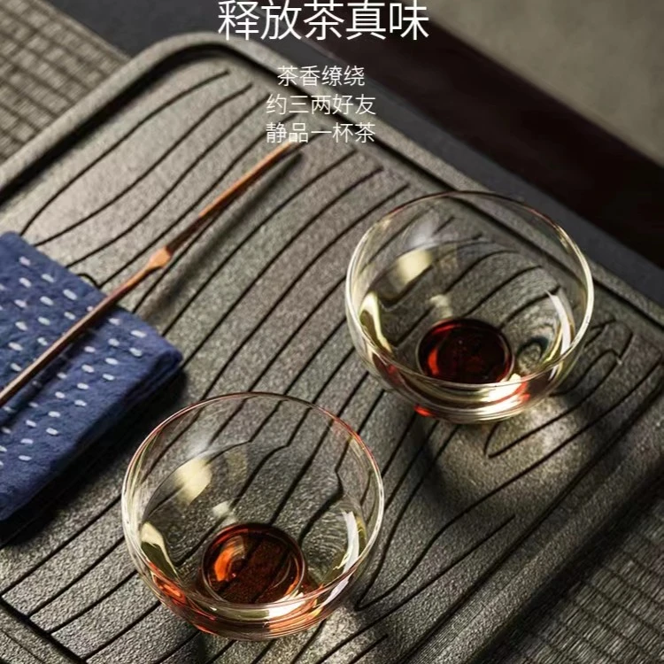 清雅主人杯加厚高硼硅耐热玻璃主人杯高档家用防烫客杯网红杯