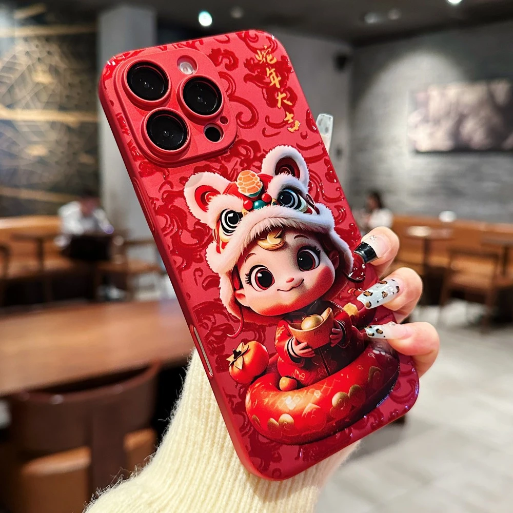 适用苹果16promax手机壳新年款iPhone15镜头全包14plus防摔保护套