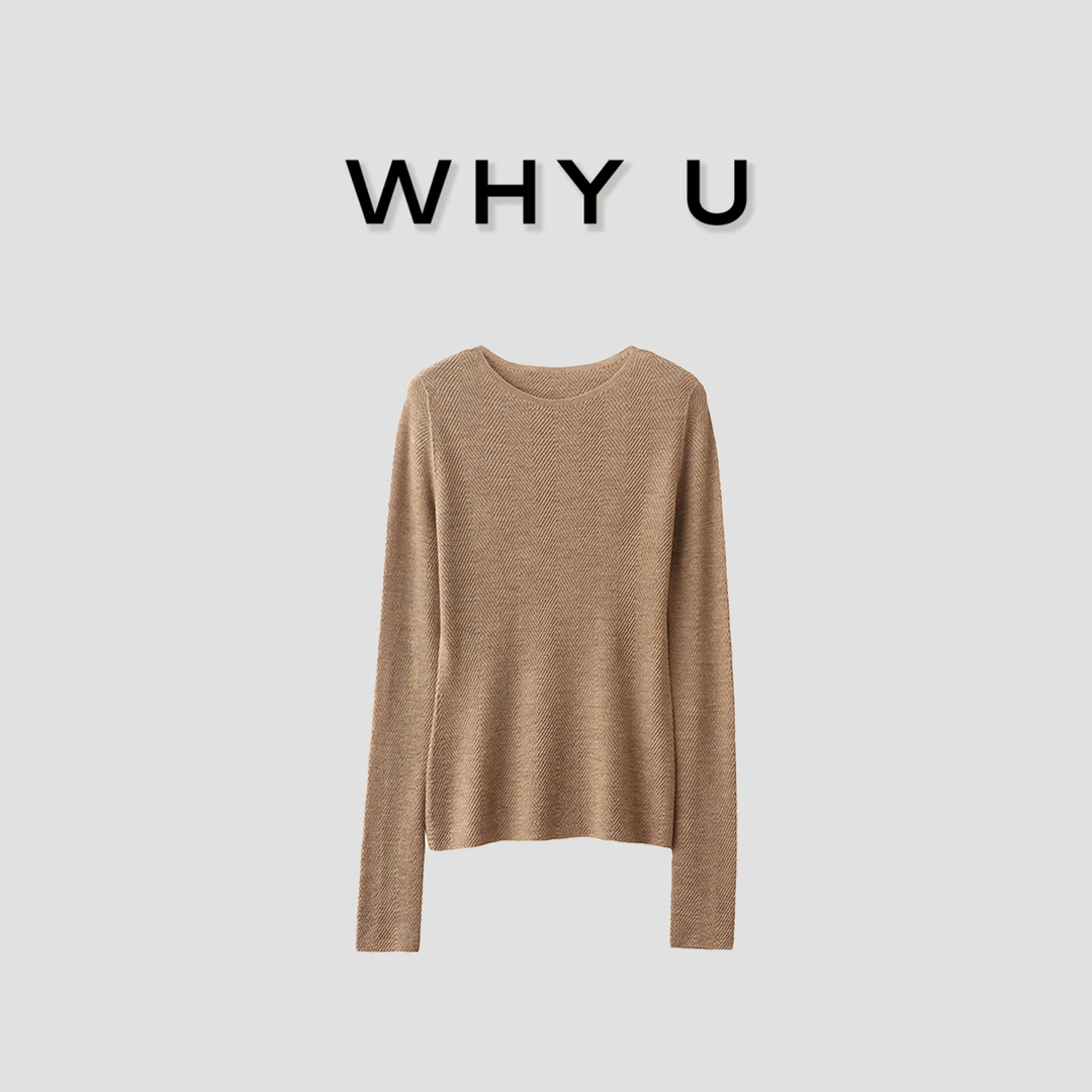 【波纹全领】2024德国精仿扬子纱全羊毛无缝工艺圆领水波纹内搭