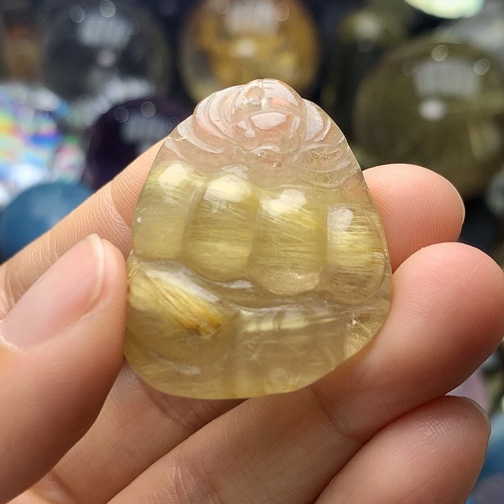 水晶天然水晶发晶吊坠未镶嵌