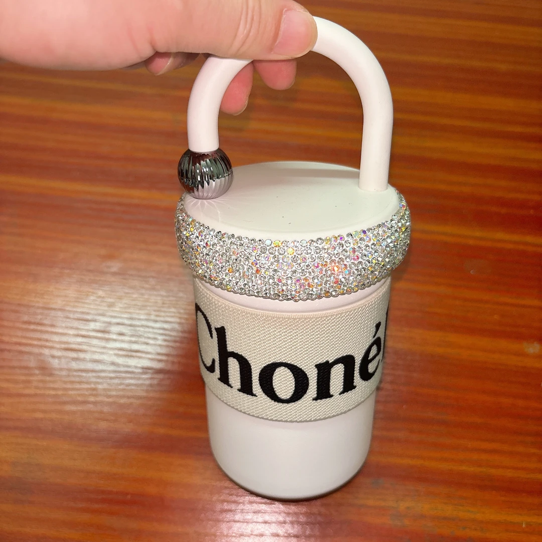 316不锈钢茶杯小香风手提杯高颜值便携保温杯家用咖啡杯随行水杯