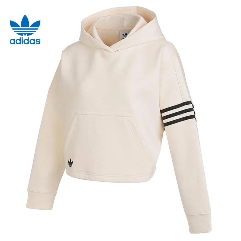 adidas阿迪达斯三叶草卫衣女款运动休闲春秋季时尚连帽套衫IB5921