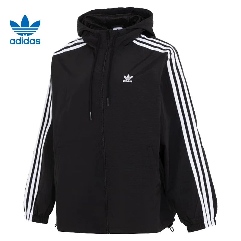 流光风Adidas阿迪达斯三叶草女子运动休闲连帽夹克外套IR8095