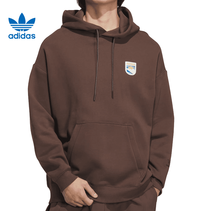 Adidas阿迪达斯套衫男款三叶草冬季运动休闲连帽卫衣  套衫IZ1519