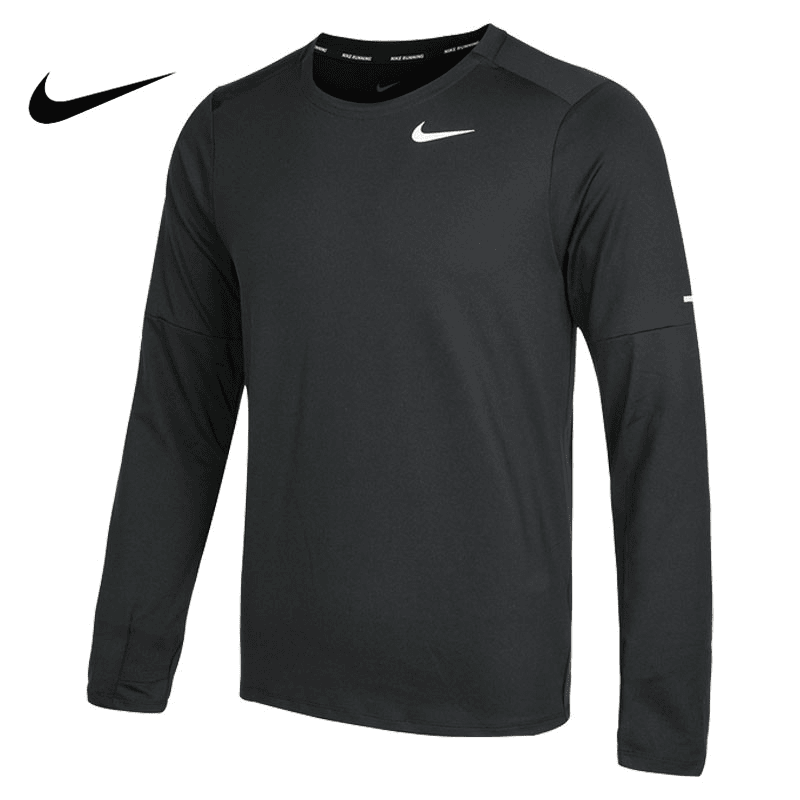 Nike耐克男款运动训练跑步休闲舒适圆领套头衫长袖 T恤DD4755-010