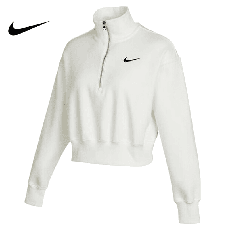 Nike耐克冬季女款运动卫衣训练休闲时尚舒适立领套头衫DQ5768-133