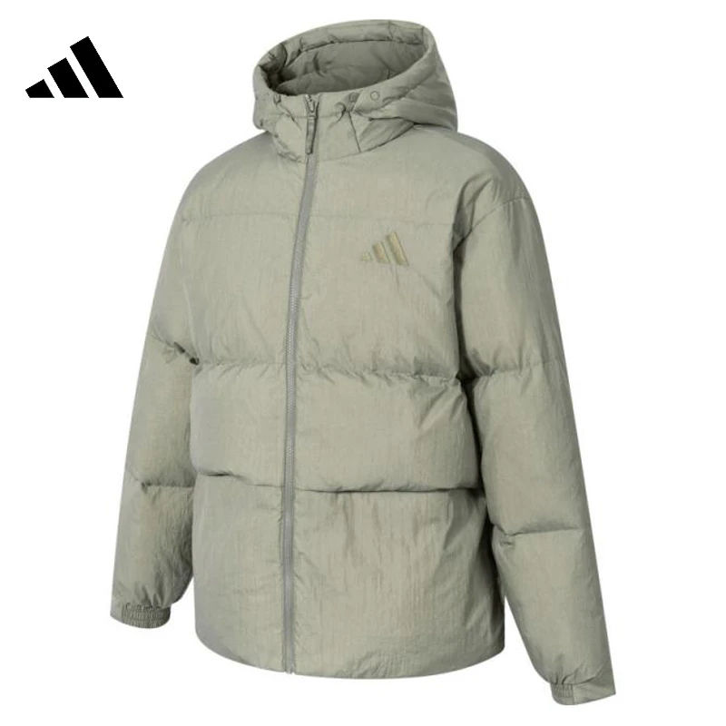 流光风Adidas阿迪达斯男子运动休闲连帽好羽绒服外套JM4625