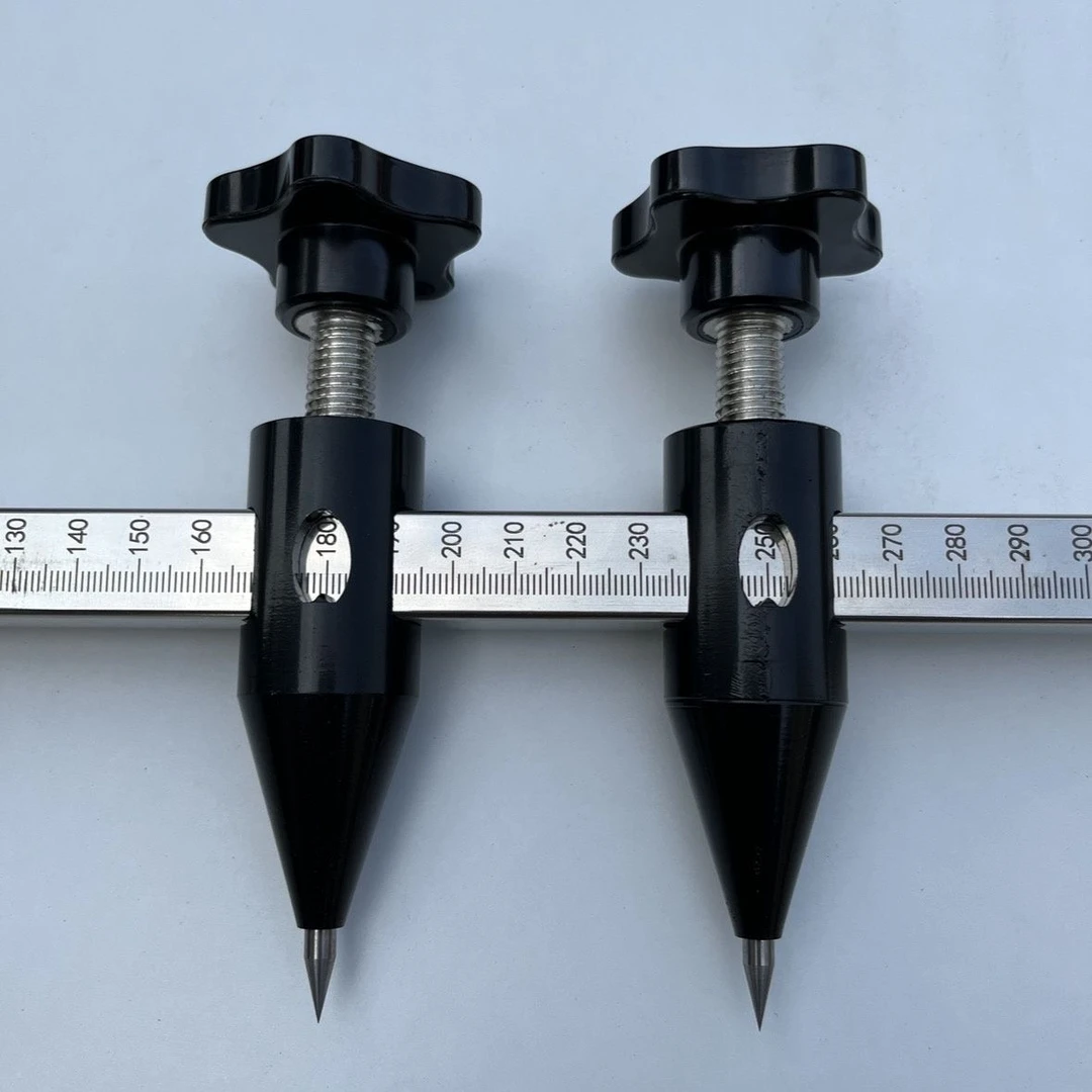 外墙分格工具钳工划线地规加长杆带刻度画线工具钨钢合金尖划规