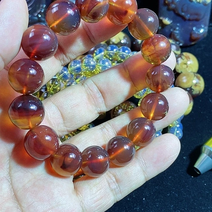 琥珀戒指未镶嵌一