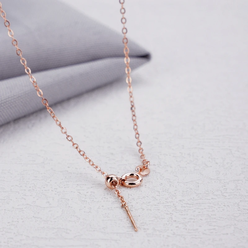 吊坠925银 【云珠玉阁】复古经典手工古风简约银s925项链镶嵌素链