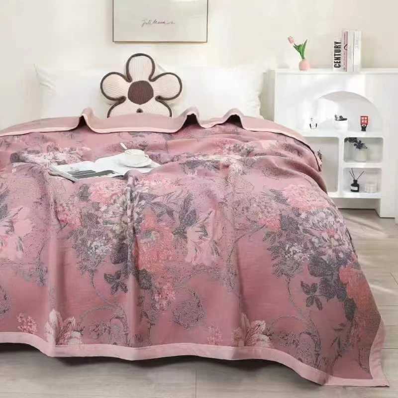 【亚韵花镜】高端出口外贸原单2.3*2.5米床盖