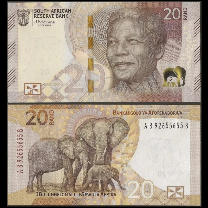 全新UNC 南非20兰特 2023年 非洲钱币外币