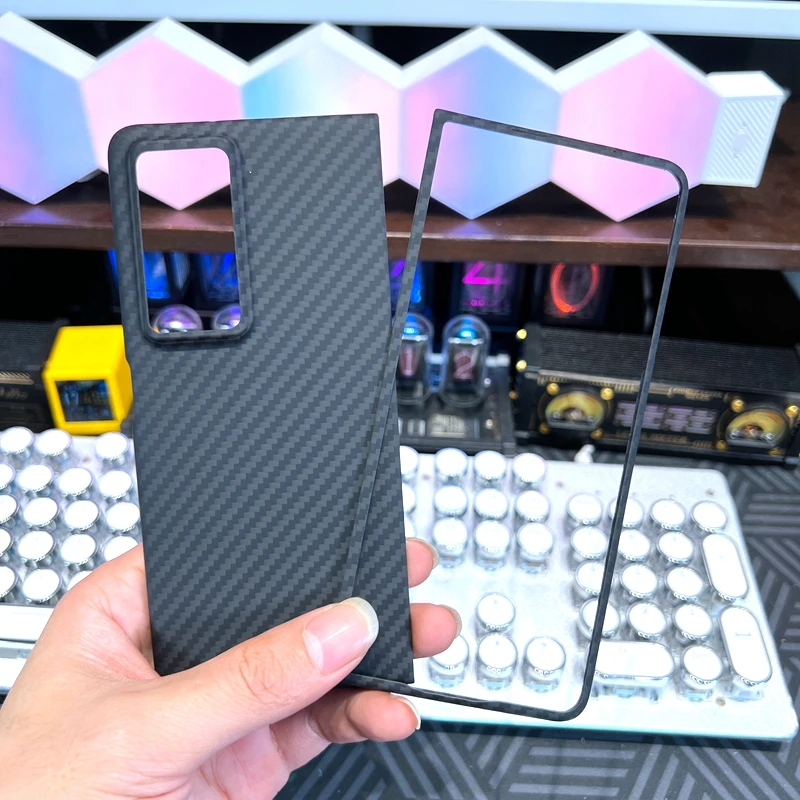 荣耀MagicV2手机壳折叠屏凯夫拉碳纤维VER-AN10带前框防摔保护套