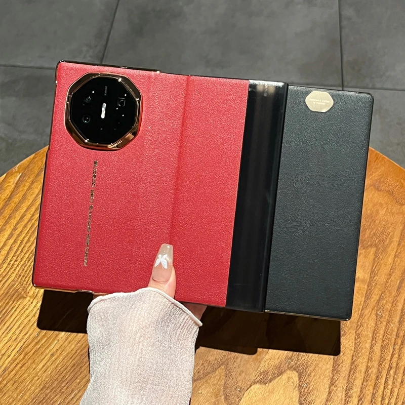 适用于华为MateXT手机壳三折叠屏皮套非凡大师素皮xt翻盖保护套