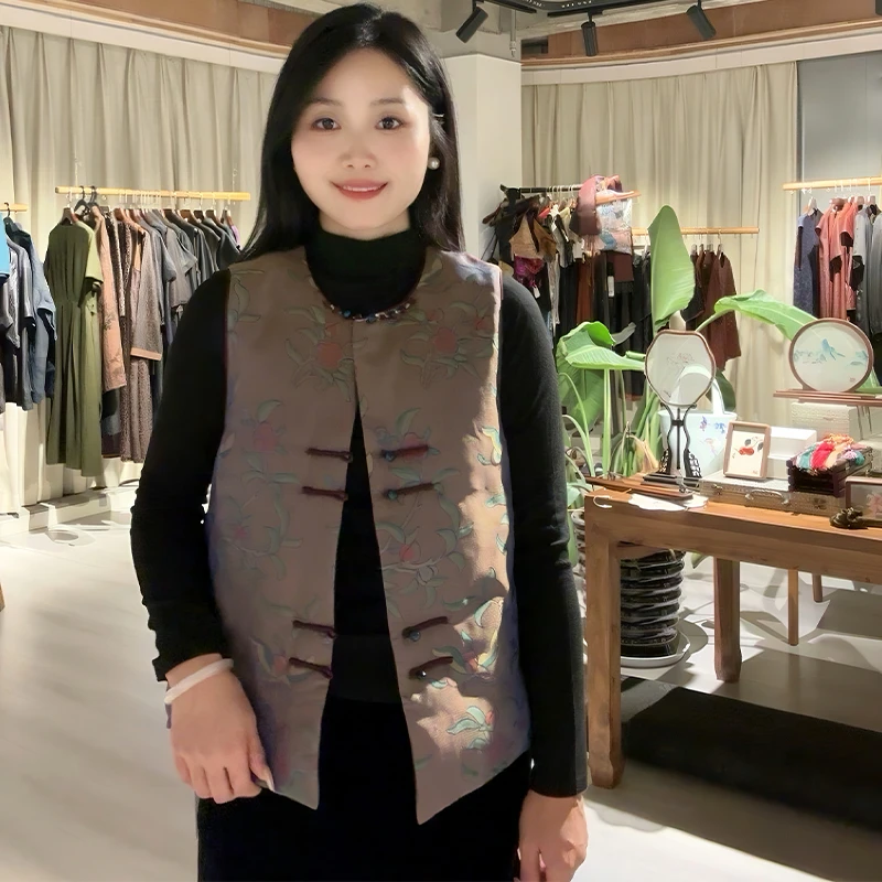 （小云专属）五福梅花女式中国风马甲莲遇曦时装1k501452