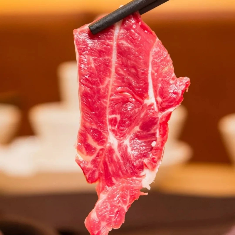露营烧烤火锅原切巴西草饲板腱牛肉烤肉片500g(生鲜不支持退换）