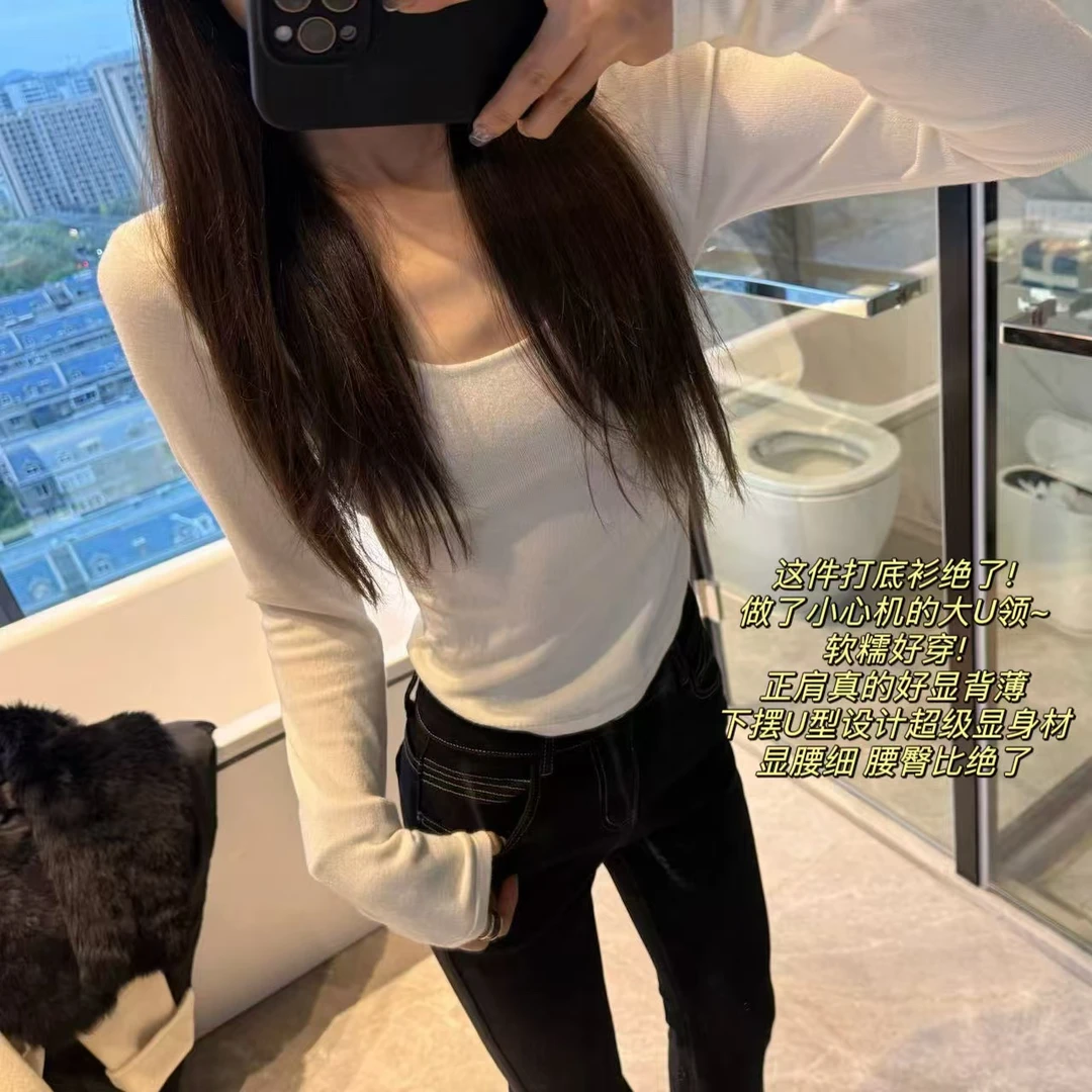 徐秋阳温存百搭时尚休闲设计感显瘦显白毛衣YM219-