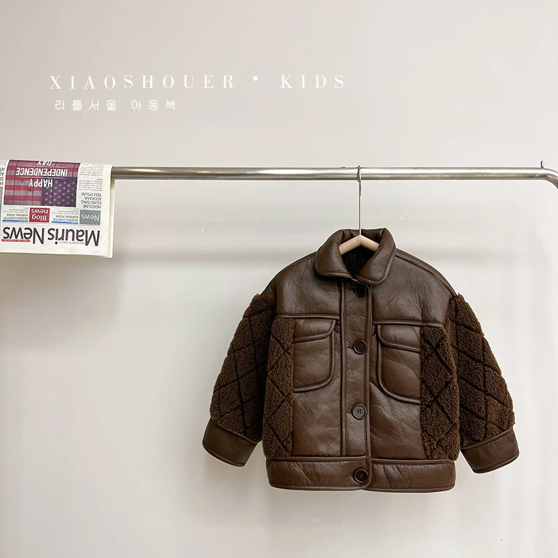 【小首尔】【现货】冬装儿童加绒棉服YY3087