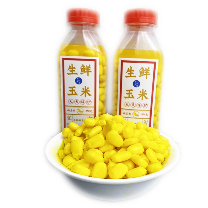 钓鱼嫩玉米350g湖库野钓翘嘴鲤草鱼大物玉米粒窝料鱼饵料打窝使用