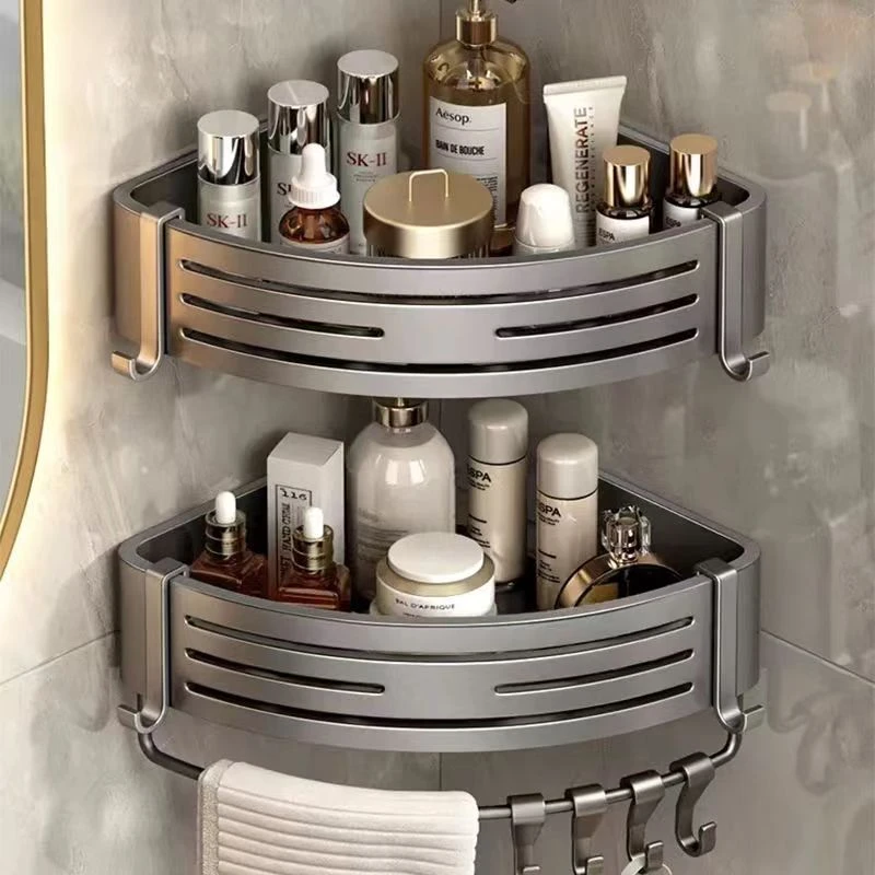 浴室加高洗手间壁挂式三角篮厕所免打孔卫生间洗漱卫生间置物架