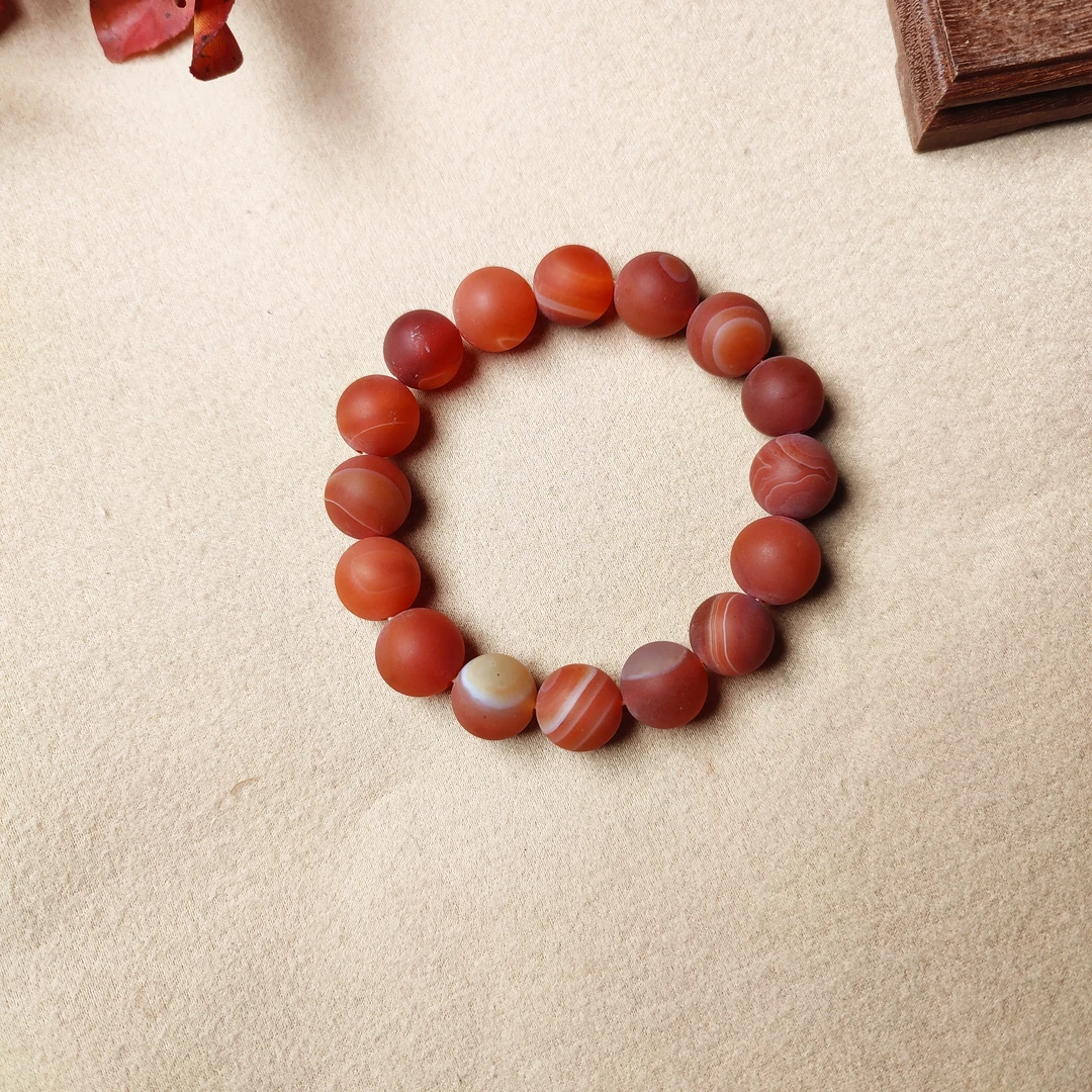 【聚优阁】高端典藏血缠丝玛瑙手串多样性发一件m59