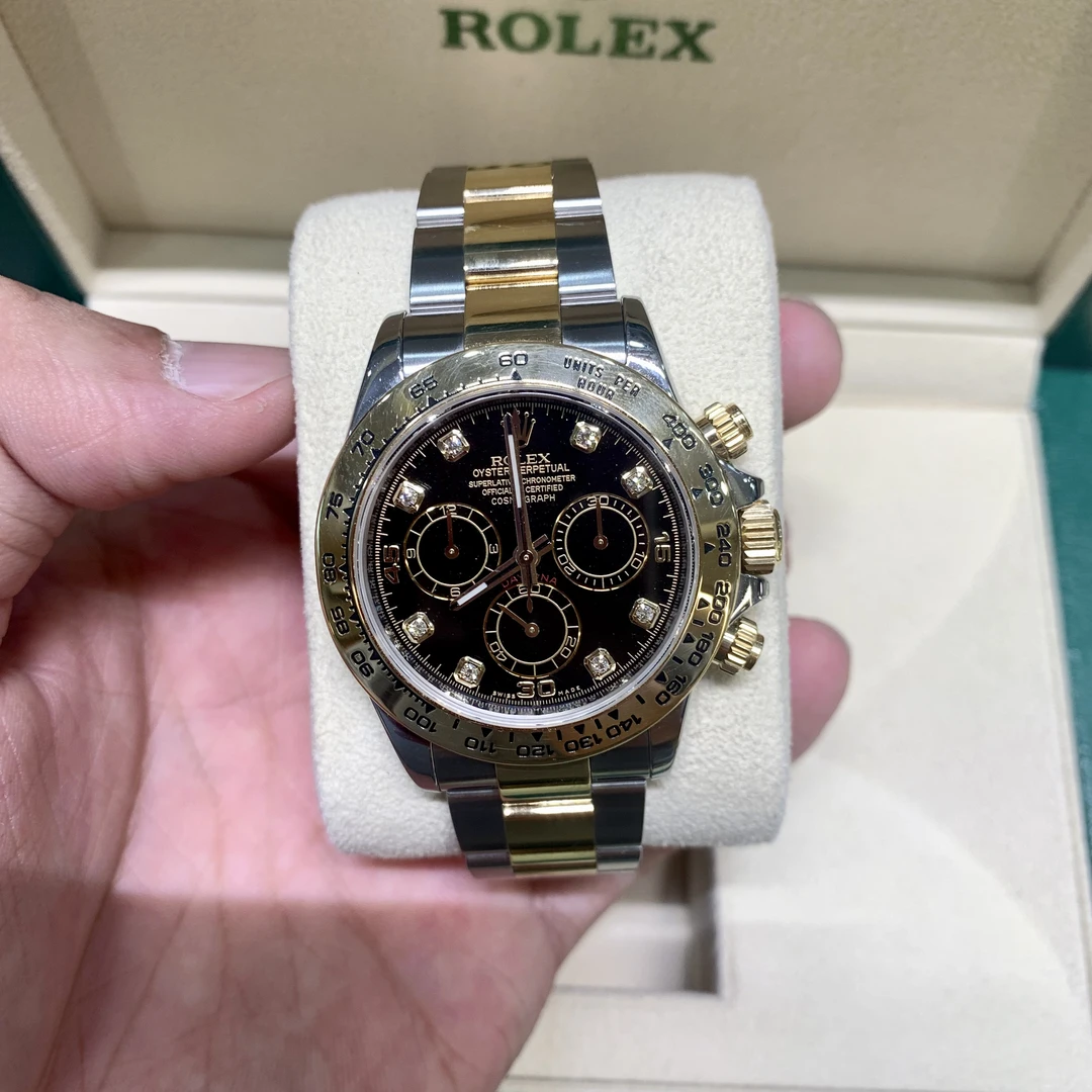 95新 Rolex/劳力士 m116503-0008 黑面钻刻 18年5月29日 全套全长