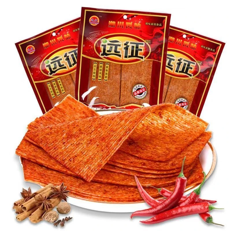 远征辣条大辣片8090后麻辣零食108克/袋儿时怀旧香辣条老式大辣片