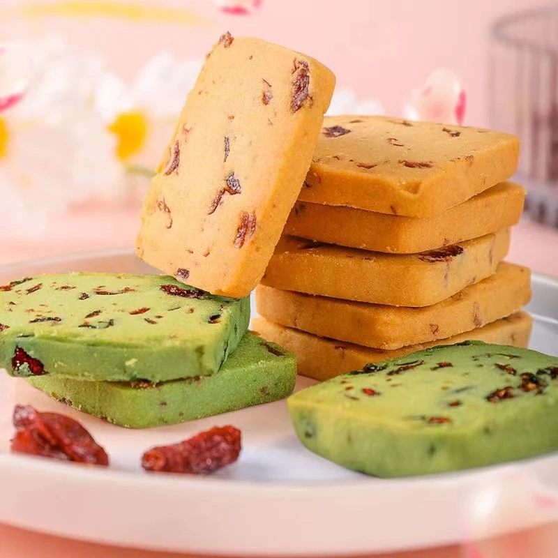 蔓越莓曲奇饼干独立包装整箱早餐网红小零食小吃办公室休闲食品