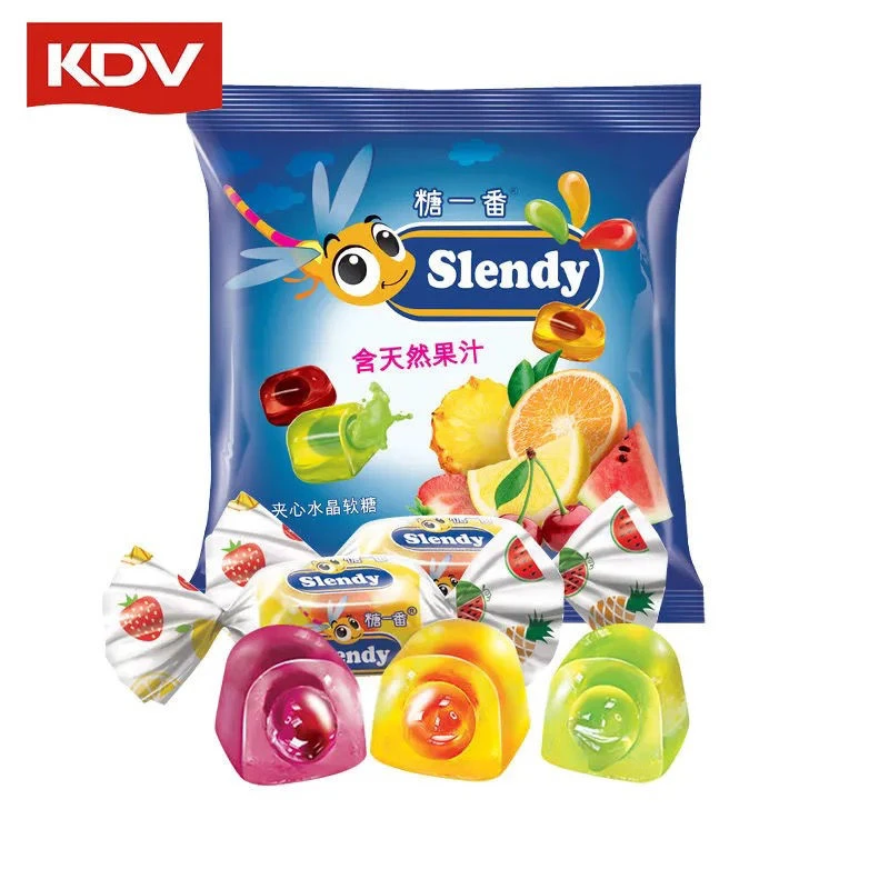 俄罗斯进口KDV金蜻蜓夹心软糖什锦混合橡皮糖网红零食喜糖