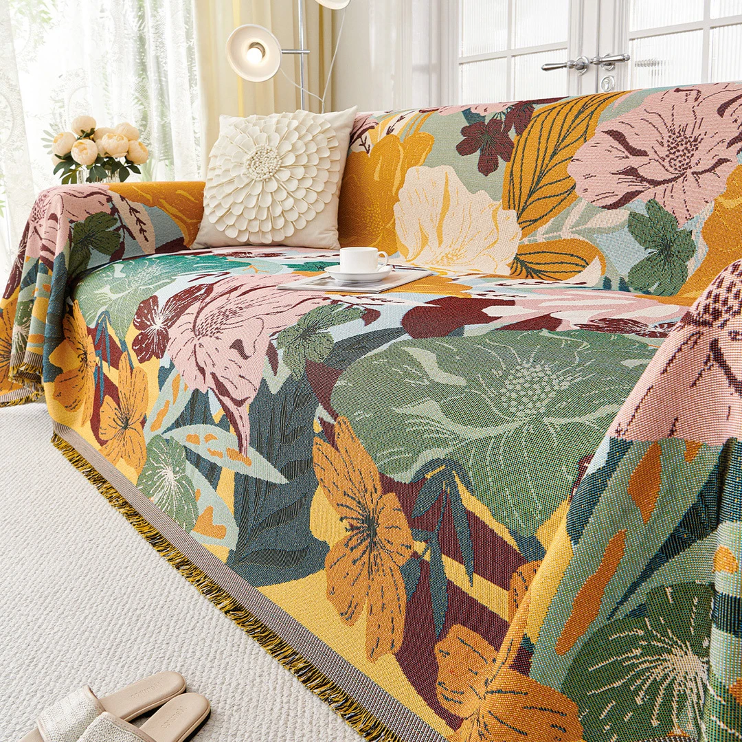 沙发盖布沙发巾沙发套万能套高级感四季通用沙发垫沙发毯沙发垫子