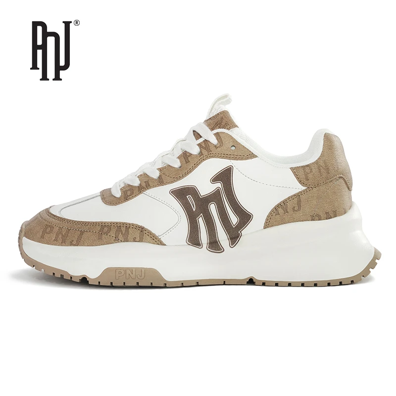 PNJ春夏情侣潮流休闲运动鞋时尚百搭缓震跑步鞋厚底潮鞋PX4231014