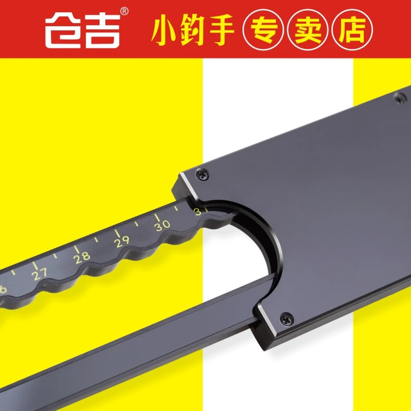 仓吉子线尺多功能量线板塑料子线卡尺渔具用品钓鱼小配件垂钓精细