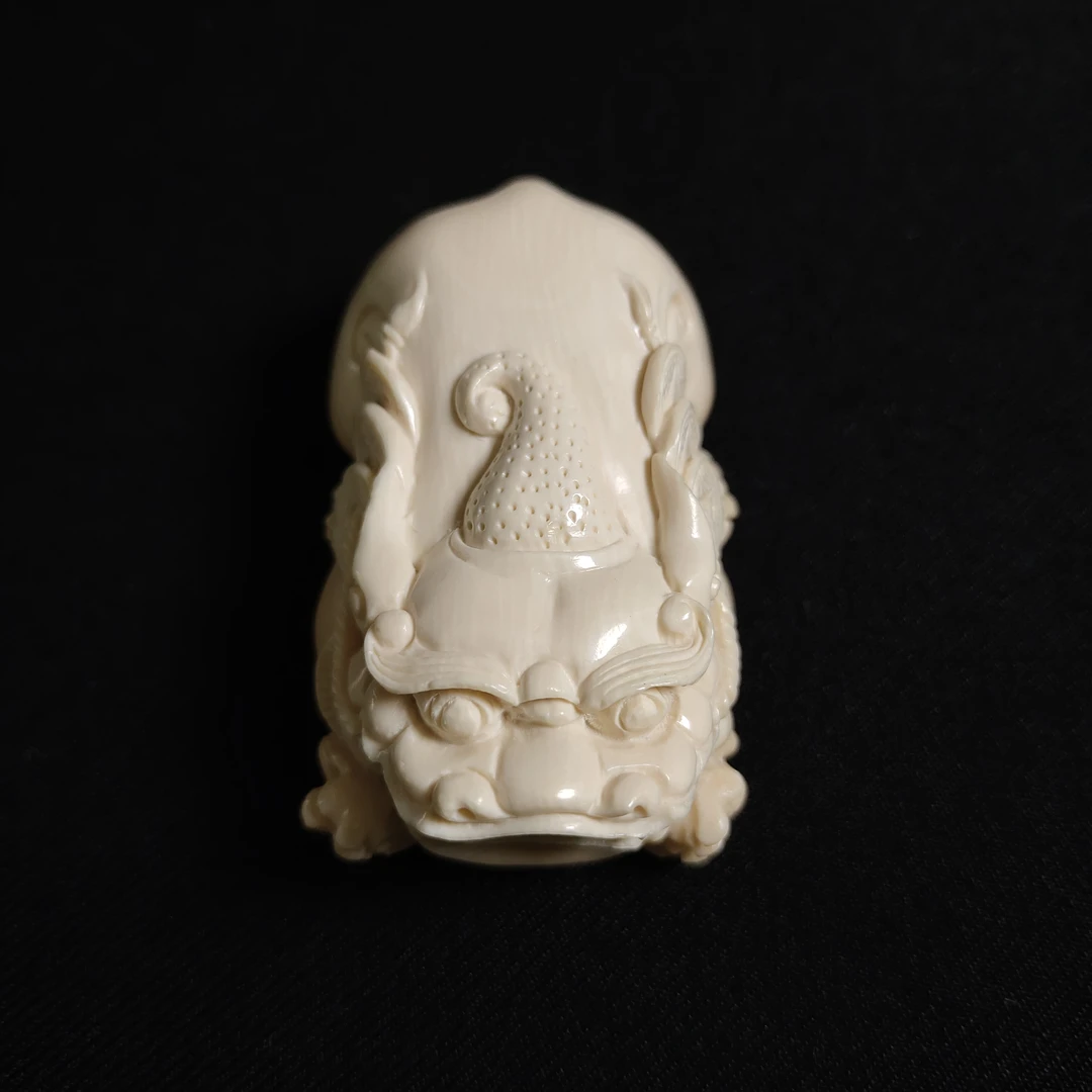 PDY119只做天然猛犸牙 貔貅 长54.5x宽34.5x厚24mm