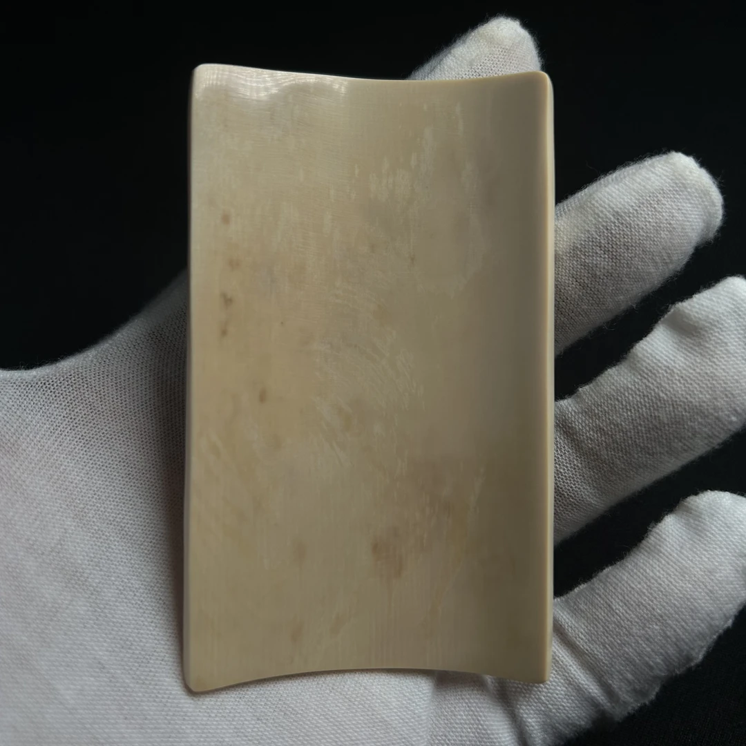 H112806 只做天然猛犸象牙 茶则 长86.5*宽51.5*厚3.5mm