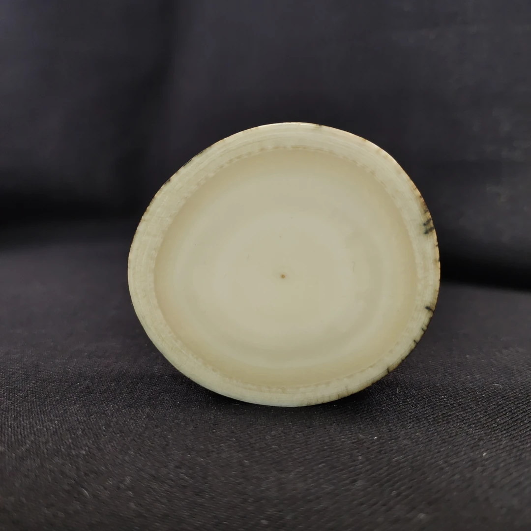 DY78只做天然猛犸牙 牙饼 长53X宽49X厚15.4mm