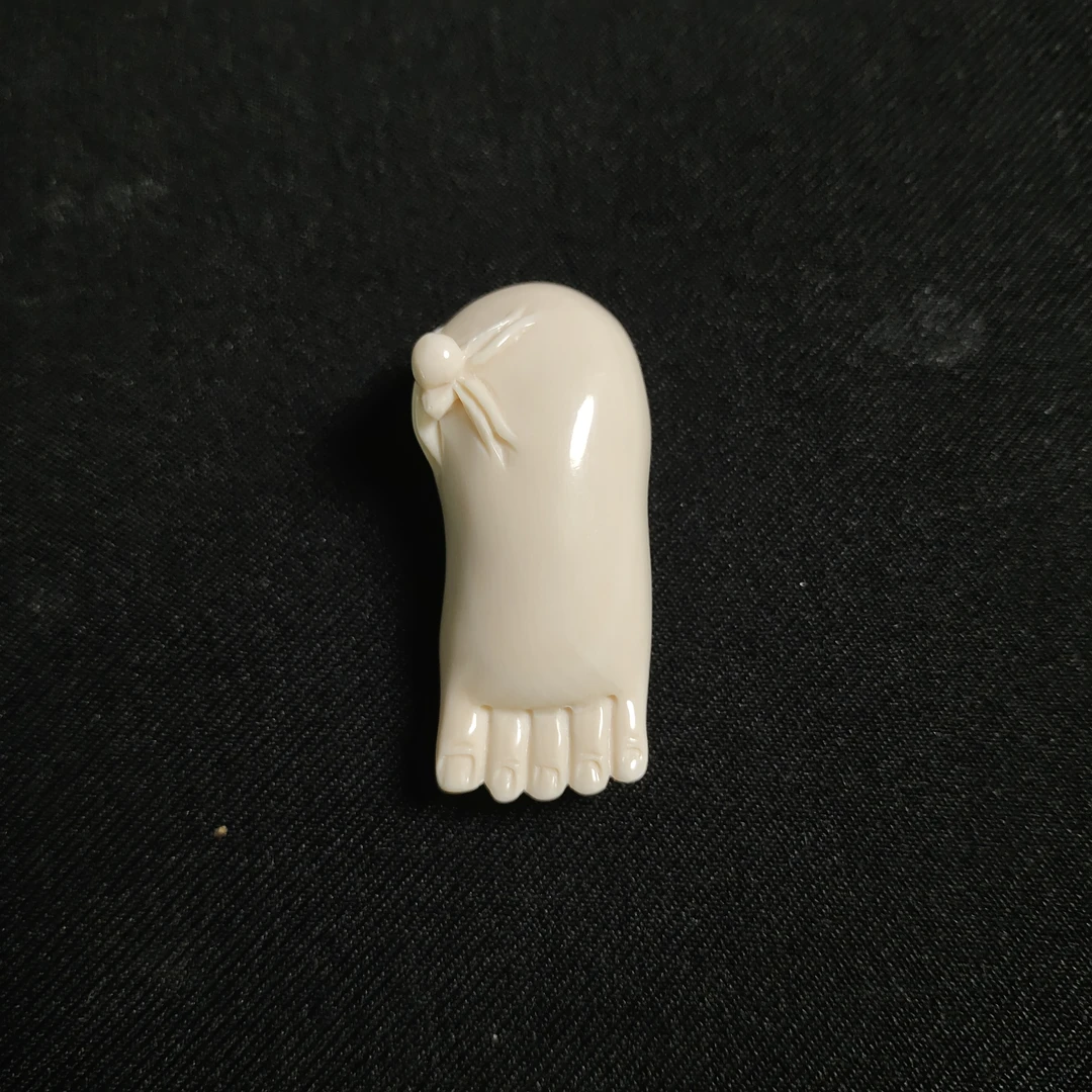 PDY116 只做天然猛犸牙 知足常乐 长41x宽18x厚17mm
