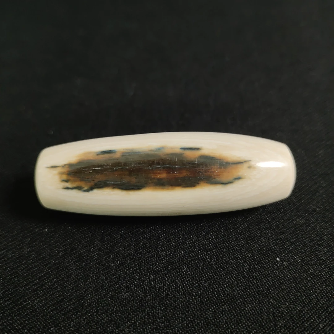 J111202 只做天然猛犸牙 天珠 长50x宽16.5x厚15mm