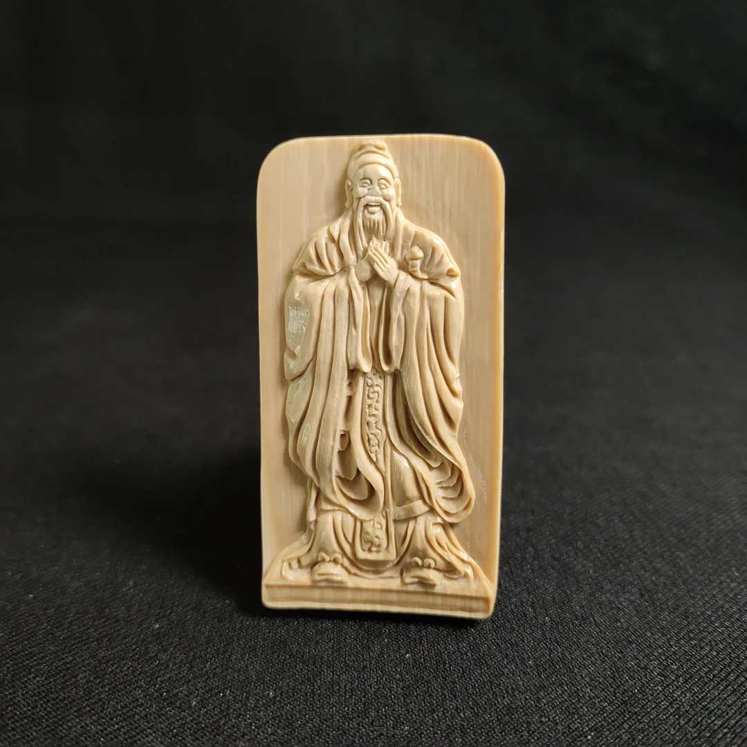 PDY41  只做天然猛犸牙 带皮孔子牌 59x30x11mm