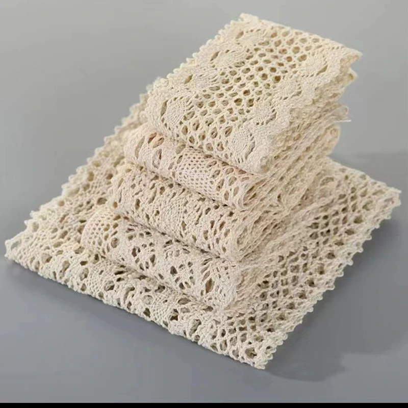 【蕾丝镂空棉线花边】无弹力花边服饰手工刺绣diy材料厂家现货直销