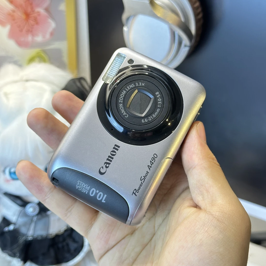9新 Canon/佳能 佳能a490小面包机冷白皮人像神器五号电池供电