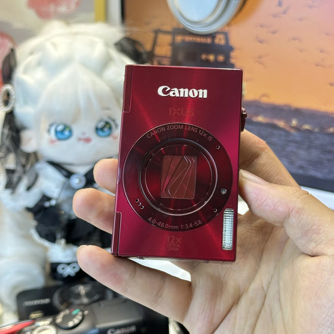 9新 Canon/佳能 佳能ixus500hs红小长焦12倍光学变焦 带配件