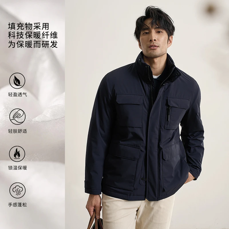 ZINGCHEN硬汉M65猎装棉服外套男 秋冬防风防水可收纳连帽领夹克