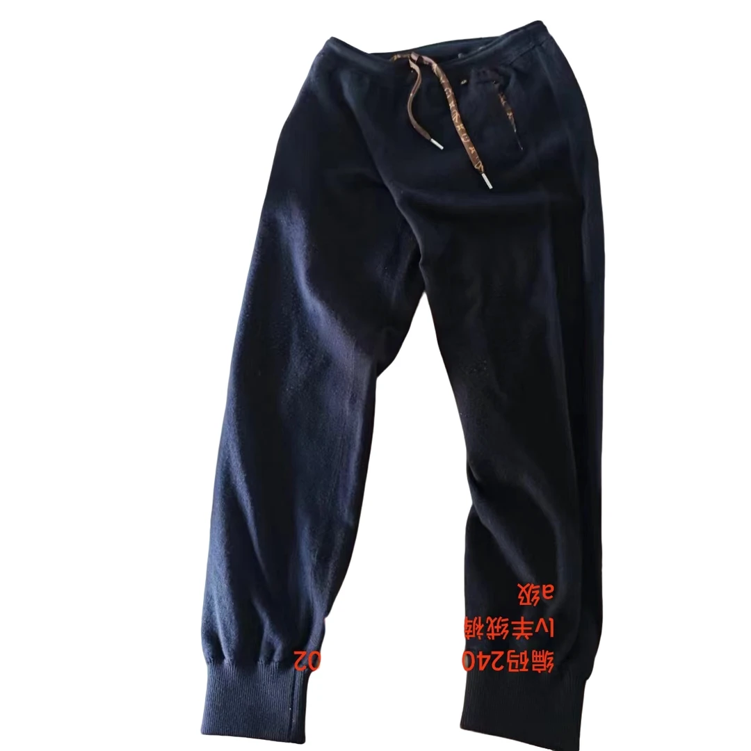 麦殿/95新/LV路易威登/羊绒裤子s码深蓝色/240528VRS9W02