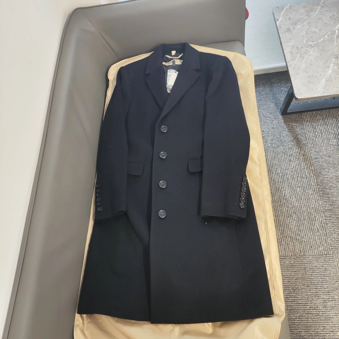 麦殿/95新/BURBERRY巴宝莉/长款风衣16码黑色/240820CWHXH01