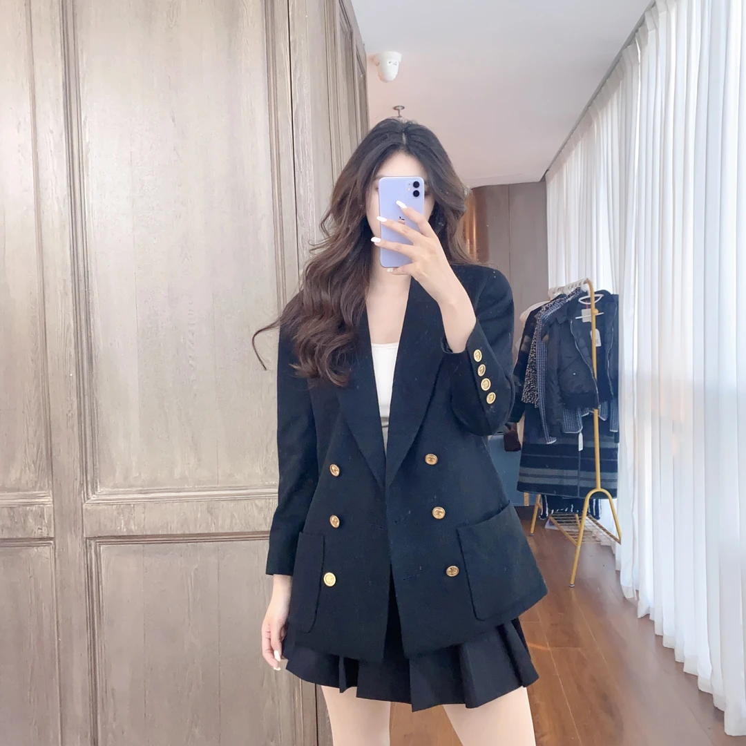 麦殿/95新/Chanel香奈儿/黑色中古外套40码/241016VGLVH13