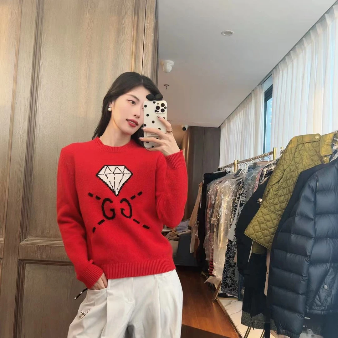 麦殿/95新/GUCCI古驰/针织毛衣S码红色/230225DLJVX21