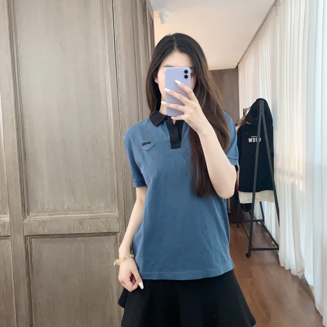 麦殿/95新/PRADA普拉达/T恤灰色/241104ZMP2Z02