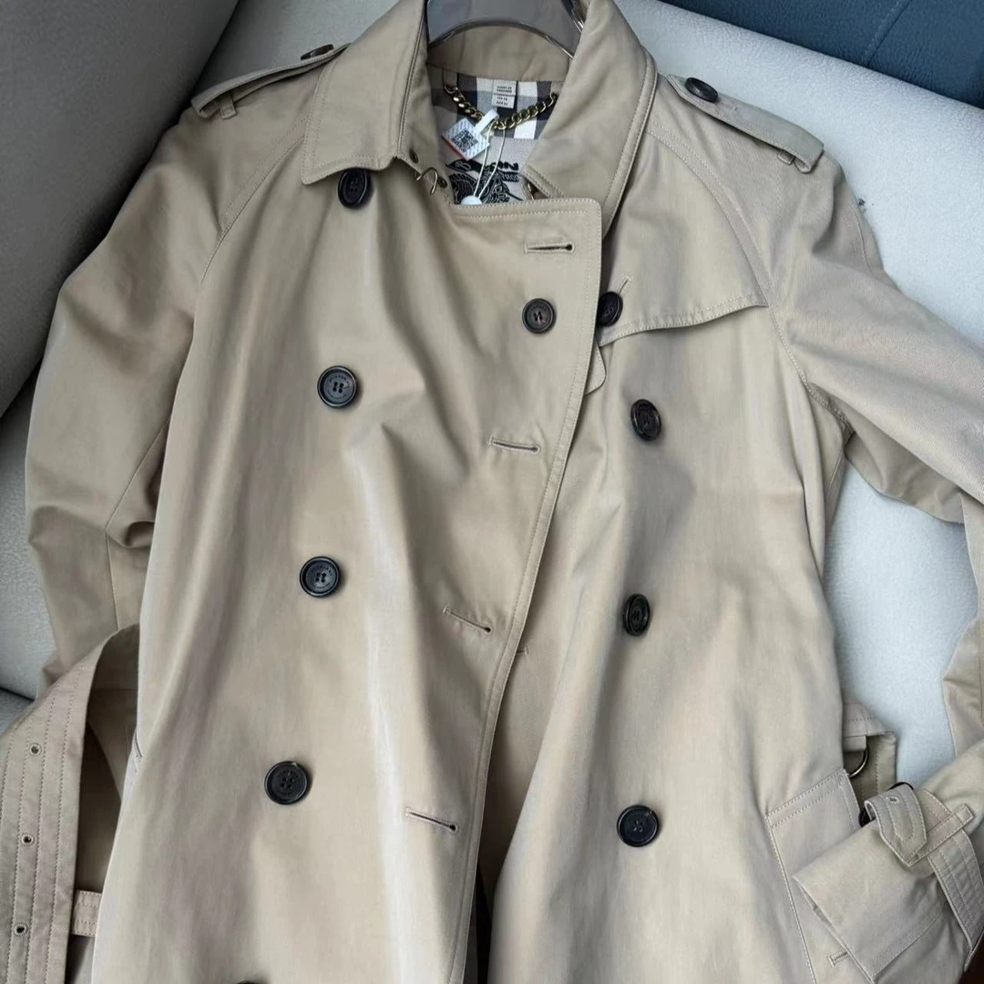 麦殿/95新/BURBERRY巴宝莉/经典双排扣风衣38码/240621WFYTL02
